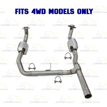 2006-2008 Ford F-150 5.4L and Lincoln Mark LT 5.4L Passenger and Driver Side Catalytic Converter Exhaust Kit | EPA Approved | 4WD