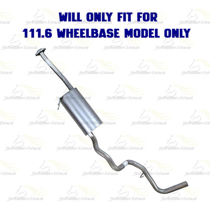 2004-2006 Ford Ranger 3.0L 4.0L Exhaust Catalytic Converter, Intermediate Pipe, Muffler and Tail Pipe | EPA Approved | 111.6in WB