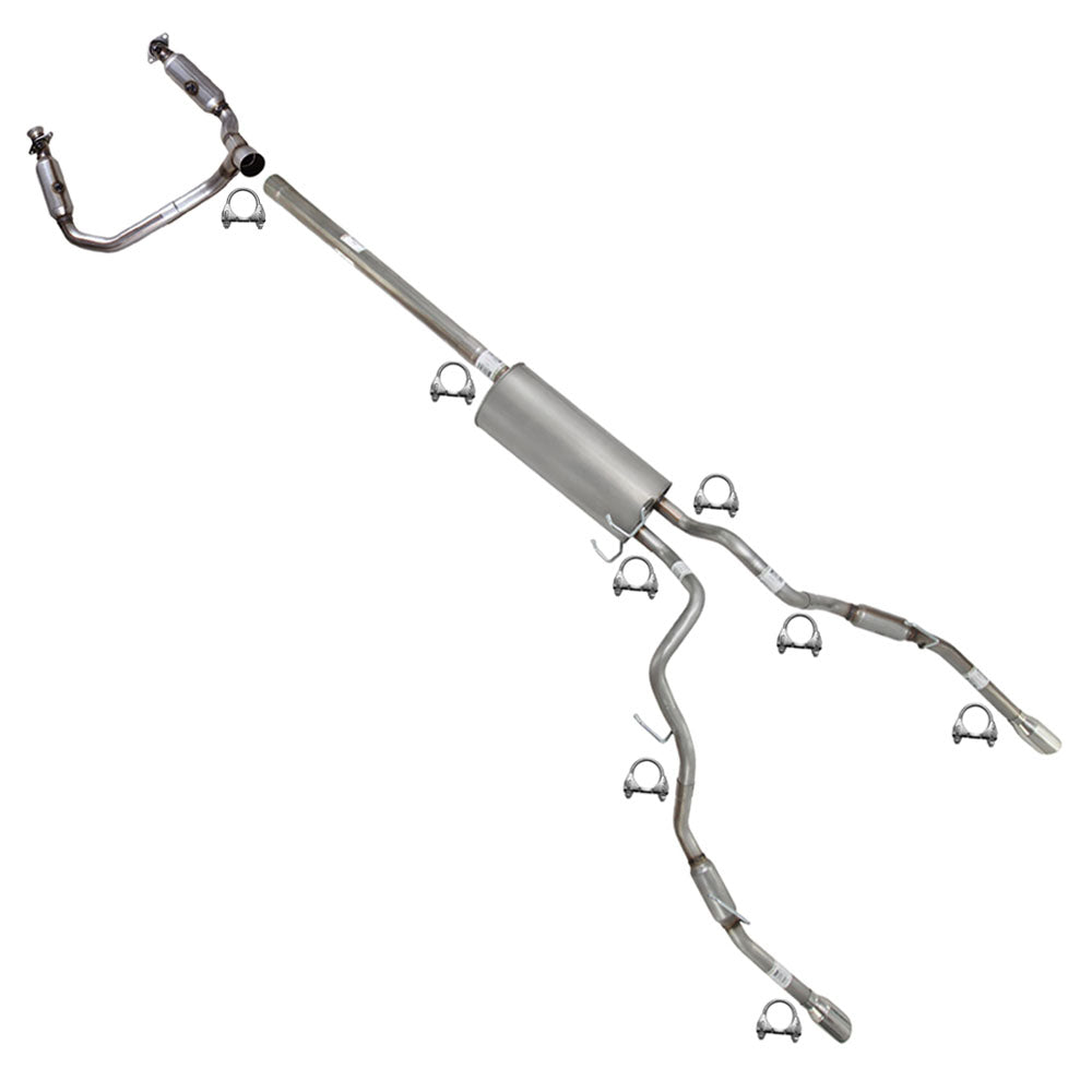 2009-2010 Dodge RAM 1500 5.7L Complete Exhaust System Kit with Tips | EPA Approved