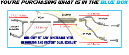 2009-2010 Dodge RAM 1500 5.7L Complete Exhaust System Kit with Tips | EPA Approved
