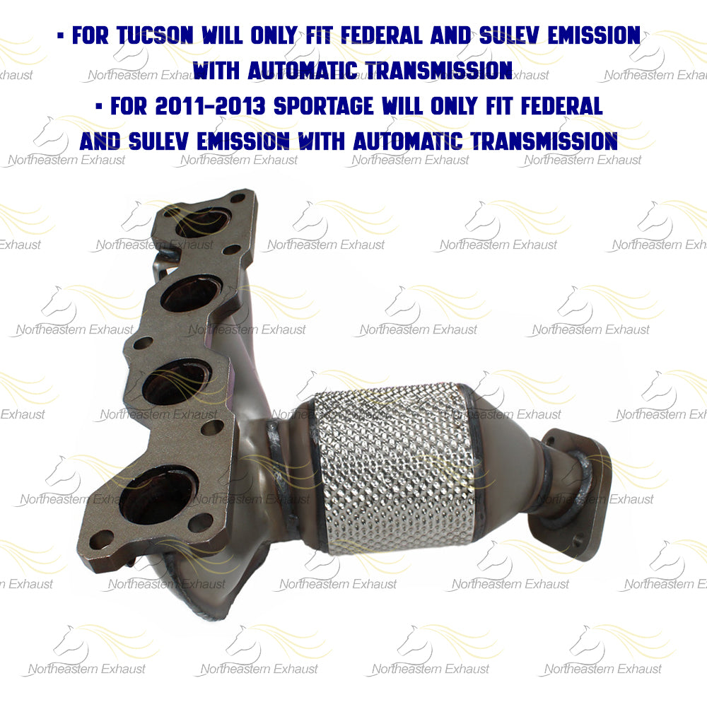 Exhaust Manifold Front Pipe Kit for 2010-2015 Hyundai Tucson 2.4L | 2011-2016 Kia Sportage 2.4L | EPA Approved