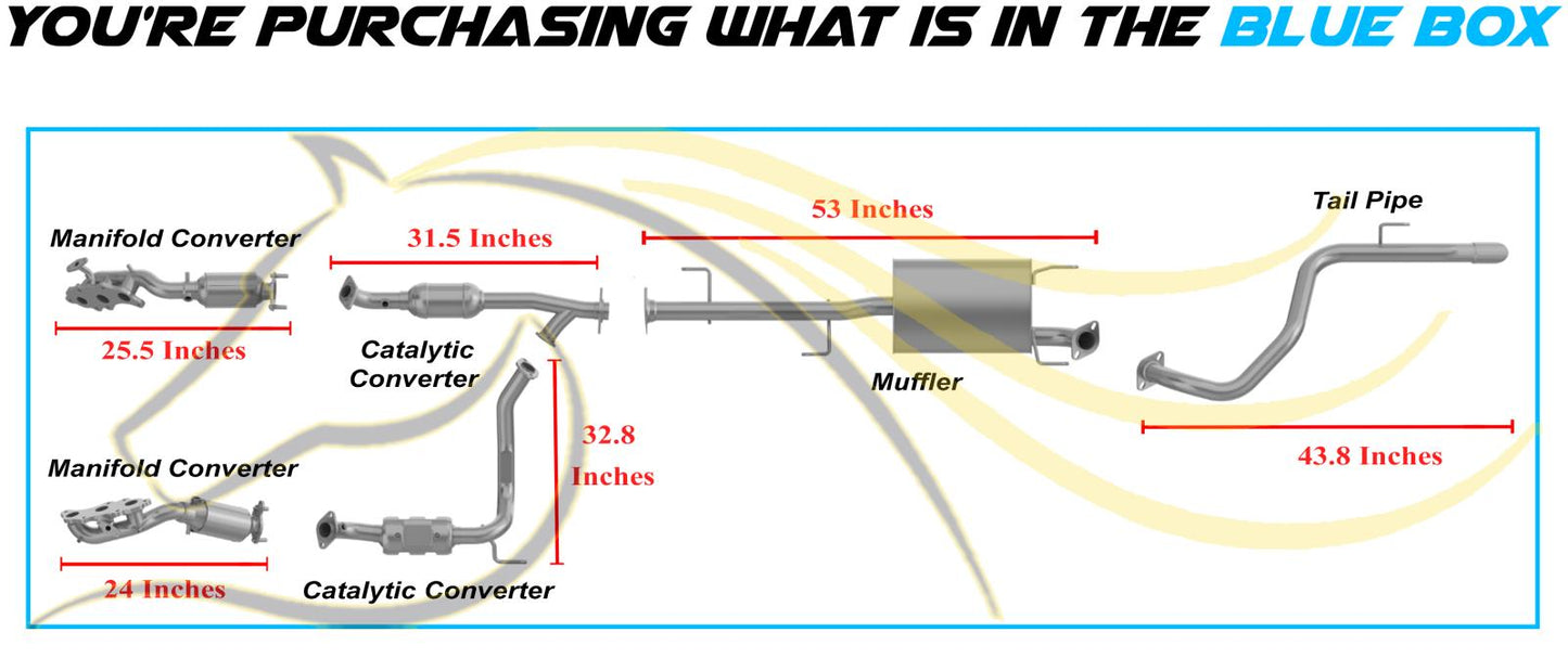 2013-2014 Toyota FJ Cruiser 4.0L Complete Exhaust System Kit | EPA Approved