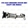 2014-2015 Honda Civic 1.8L Exhaust Catalytic Converter and Front Pipe | EPA Approved | ULEV except CNG