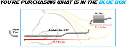 1998-2002 Chevrolet Prizm and Toyota Corolla 1.8L Catalytic, Resonator Pipe and Muffler