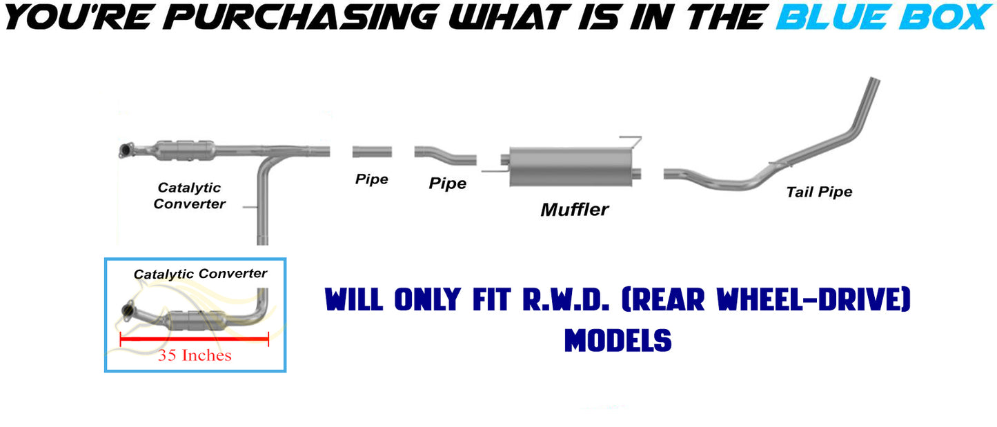 2004-2005 Ford F-150 5.4L Exhaust Catalytic Converter | Driver-side | EPA Approved | RWD