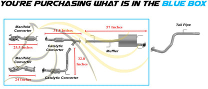 2013-2023 Toyota 4Runner 4.0L Exhaust Catalytic Converters and Muffler Kit | EPA Approved