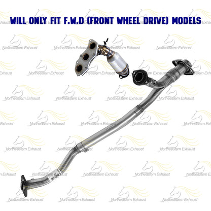 2007-2010 Toyota Sienna 3.5L Exhaust Passenger Side Manifold Catalytic Converter and Y Pipe Kit | FWD