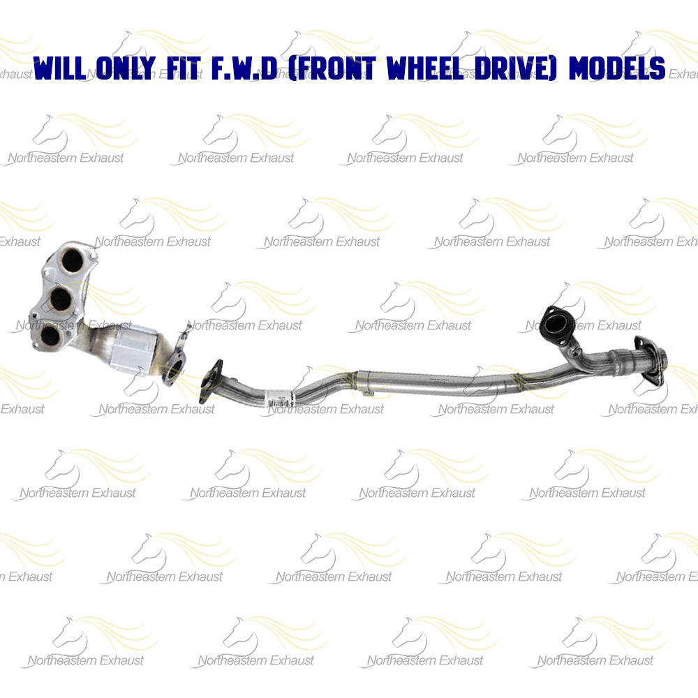 2007-2010 Toyota Sienna 3.5L Exhaust EPA Approved Driver Side Manifold and Y Pipe Kit | FWD