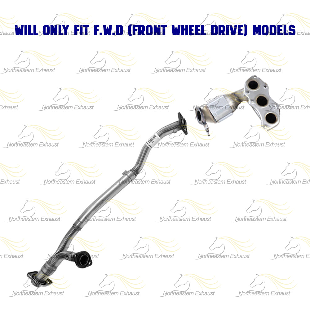 2007-2010 Toyota Sienna 3.5L Exhaust EPA Approved Driver Side Manifold and Y Pipe Kit | FWD