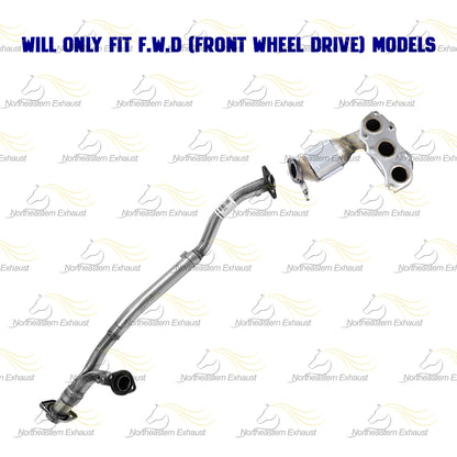 2007-2010 Toyota Sienna 3.5L Exhaust EPA Approved Driver Side Manifold and Y Pipe Kit | FWD