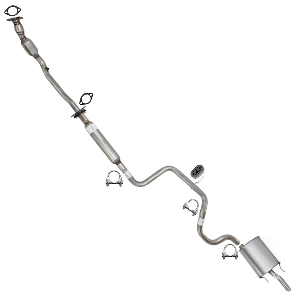 2006-2007 Chevrolet Monte Carlo 3.5L Exhaust Catalytic Converter Resonator intermediate Pipe and Muffler Kit | EPA Approved
