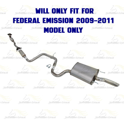 2006-2011 Impala 3.5L Catalytic Resonator Int. Pipe & Muffler Kit  EPA