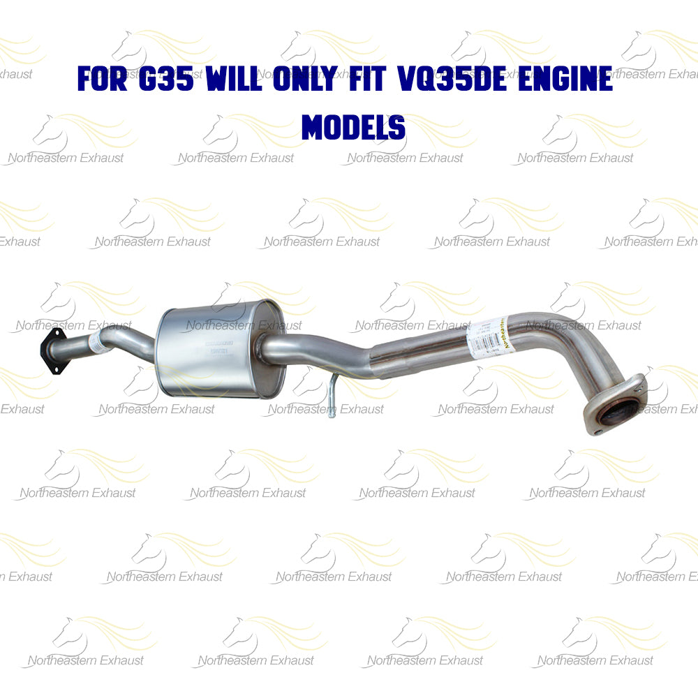 2003-2008 INFINITI FX35 G35 3.5L Stainless Steel Flex Y-Pipe Resonator Kit