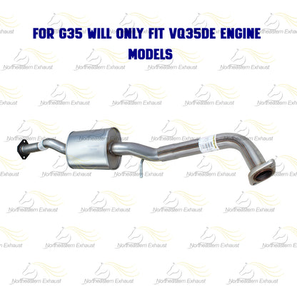 2003-2008 INFINITI FX35 G35 3.5L Stainless Steel Flex Y-Pipe Resonator Kit