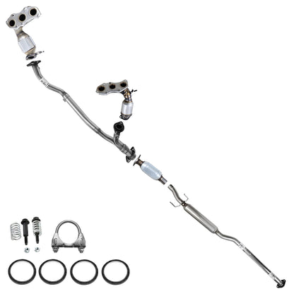2007-2010 Toyota Sienna 3.5L FWD Pair of EPA Manifold Y Pipe Rear Catalytic and Resonator Kit