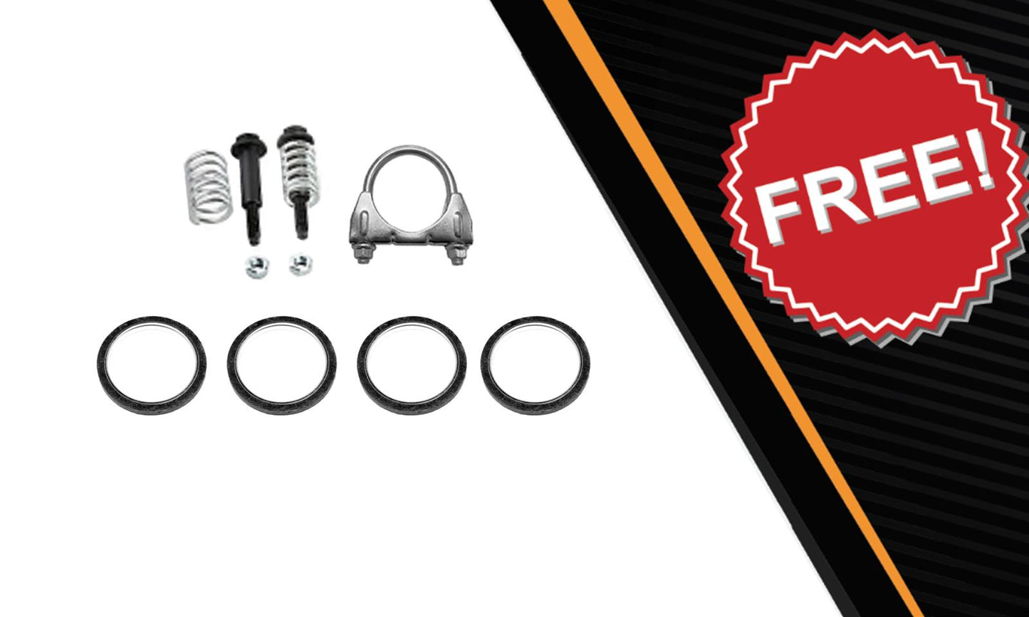2007-2010 Toyota Sienna 3.5L FWD Pair of EPA Manifold Y Pipe Rear Catalytic and Resonator Kit