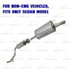 2012-2015 Honda Civic 1.8L SEDAN Stainless Steel Resonator and Muffler Exhaust Kit