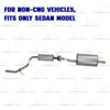 2012-2015 Honda Civic 1.8L SEDAN Stainless Steel Resonator and Muffler Exhaust Kit