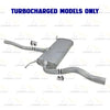 1998-2005 Volkswagen Passat 1.8L Direct-fit Exhaust Center Muffler | For Turbocharged Engine