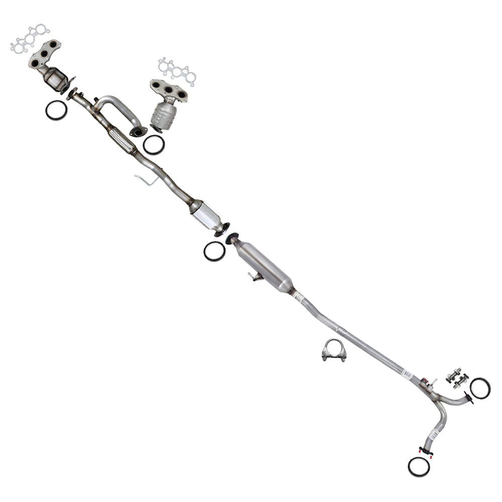 2007-2012 Toyota Camry and 2007-2011 Lexus ES350 3.5L Pair of Manifold Catalytic Resonator Kit | EPA Approved