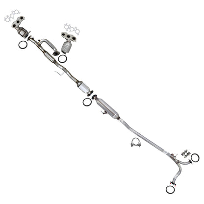 2007-2012 Toyota Camry and 2007-2011 Lexus ES350 3.5L Pair of Manifold Catalytic Resonator Kit | EPA Approved