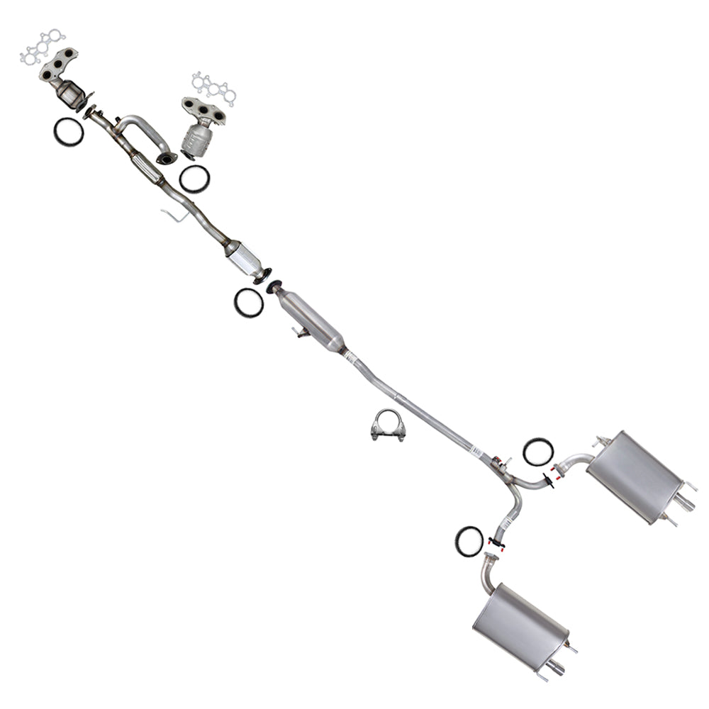 2007-2012 Toyota Camry & Lexus ES350 3.5L Complete Exhaust System Kit | EPA Approved