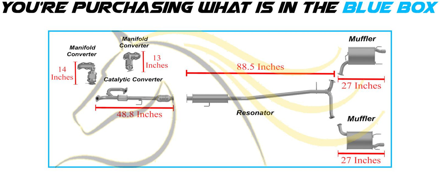 2007-2012 Toyota Camry & Lexus ES350 3.5L Complete Exhaust System Kit | EPA Approved