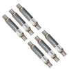 Six Universal Glass Pack Muffler/Resonator Exhaust 2"ID | 2.12" OD | 17" length