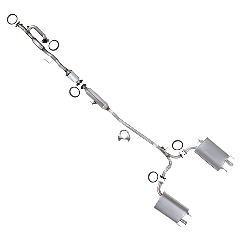2007-2012 Camry, ES350 3.5L Catalytic Resonator w/ Pair of Muffler Kit | EPA Approved