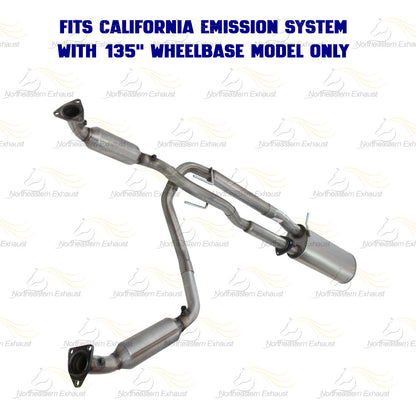 Pair of Exhaust Catalytic Converter & Muffler Kit for 2006-2010 GMC Savana & Chevrolet Express 3500 4.8L | EPA Approved | 135in WB