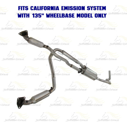 Exhaust EPA Catalytic Muffler Tail Pipe Kit for 2006-2009 Savana and Express 2500 4.8L