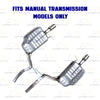 2005-2008 Audi A4 Quattro 2.0L Stainless Steel Front Pipe Resonator and Pair of Mufflers Kit