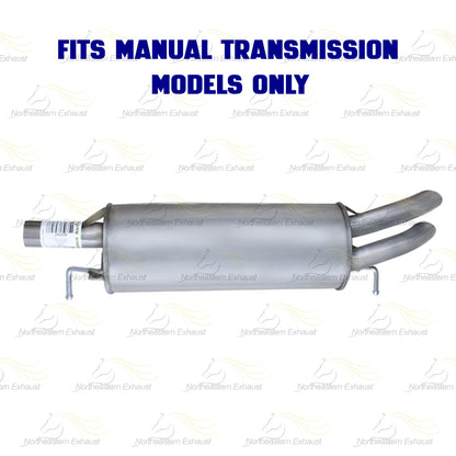 1998-2005 Volkswagen Passat 1.8L Exhaust Intermediate Flex Pipe Muffler and Resonator Kit
