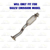 2009-2012 Nissan Sentra 2.0L Rear Exhaust EPA Catalytic Resonator Pipe Kit