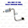 2009-2012 Nissan Sentra 2.0L Rear Exhaust EPA Catalytic Resonator Pipe Kit