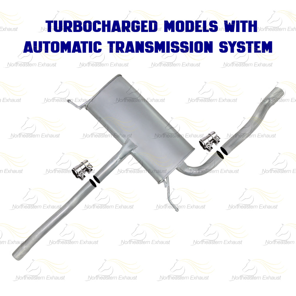 1998-2005 Volkswagen Passat 1.8L Catalytic with Flex Pipe and Muffler Kit | Automatic Transmission