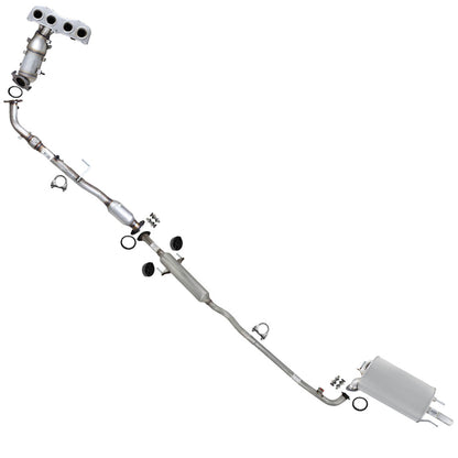 2002-2006 Toyota Camry and Solara 2.4L Exhaust Manifold Catalytic Converter Resonator Muffler Kit