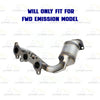 2004-2006 Sienna 3.3L FWD Pair of Manifold Catalytic Kit EPA Approved