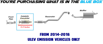 2014-2018 Kia Forte 2.0L EPA Approved Exhaust Rear Catalytic Converter