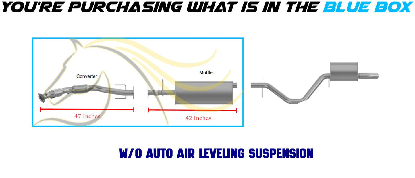 2008-2009 Trailblazer and Envoy 4.2L EPA Approved Catalytic Converter and Muffler Kit