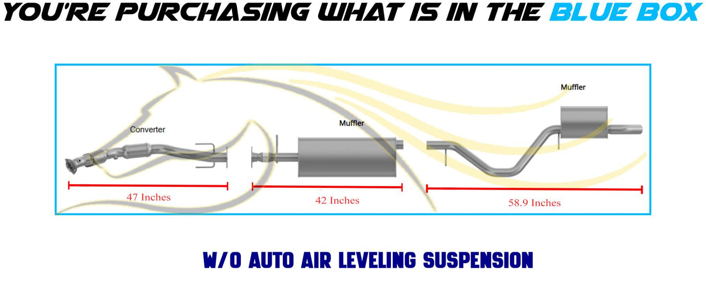 2008-2009 Trailblazer and Envoy 4.2L EPA Approved Catalytic Converter and Mufflers
