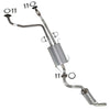 Muffler Assembly and Resonator for 1996-2000 Nissan Pathfinder and Infiniti QX4 3.3L