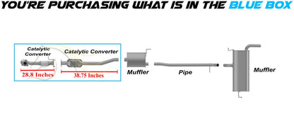 2012-2015 Chevy Captiva Sport 2.4L Exhaust Front & Rear Catalytic Kit EPA-Approved