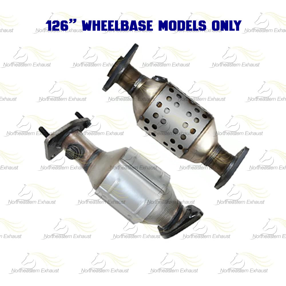 2009-2012 Suzuki Equator 4.0L EPA Approved Exhaust Pair of Manifold Catalytic Converters Muffler and Pipes Complete System Kit