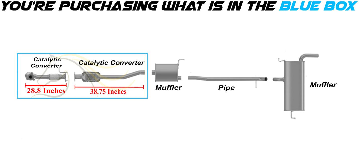 2010-2014 Chevrolet Equinox 2.4L Exhaust Front & Rear Catalytic Kit EPA-Approved