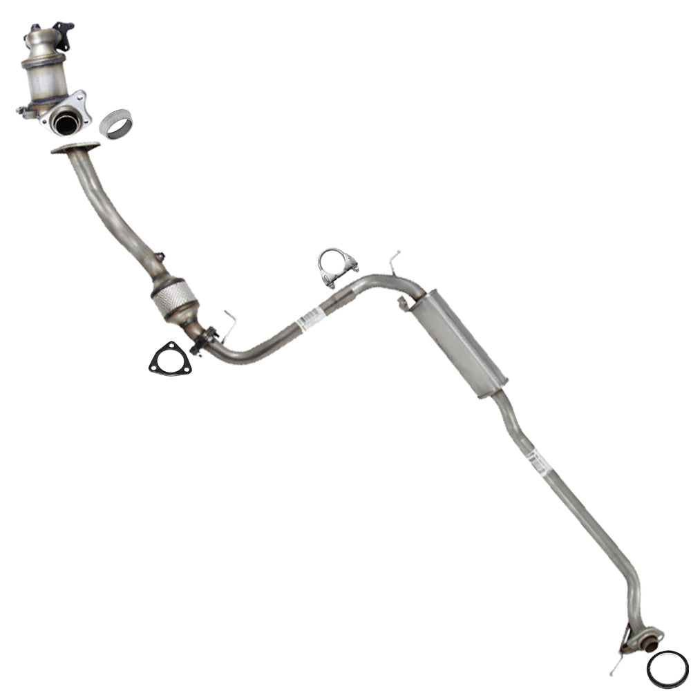 2009–2013 Honda Fit 1.5L Front Manifold Rear Catalytic Converter Resonator Pipe Exhaust Kit | EPA Approved