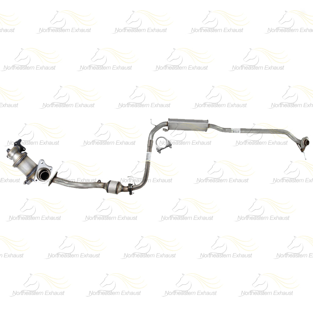 2009–2013 Honda Fit 1.5L Front Manifold Rear Catalytic Converter Resonator Pipe Exhaust Kit | EPA Approved