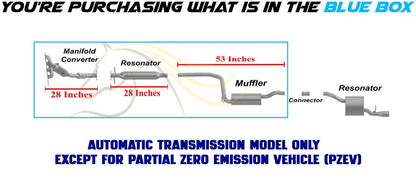 2009-2010 Ford Focus 2.0L EPA Approved Exhaust Manifold Converter Resonator Muffler Kit