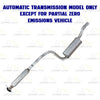 2009-2010 Ford Focus 2.0L EPA Approved Exhaust Manifold Converter Resonator Muffler Kit