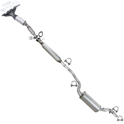 2009-2010 Ford Focus 2.0L Manifold Converter Resonator Muffler with Connector Kit EPA